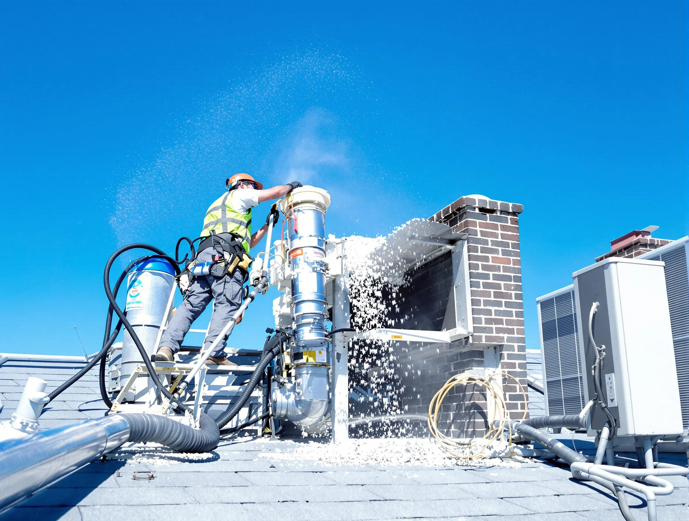 Expert roof dryer vent cleaning by Fredericksburg Dryer Vent Cleaning in Fredericksburg