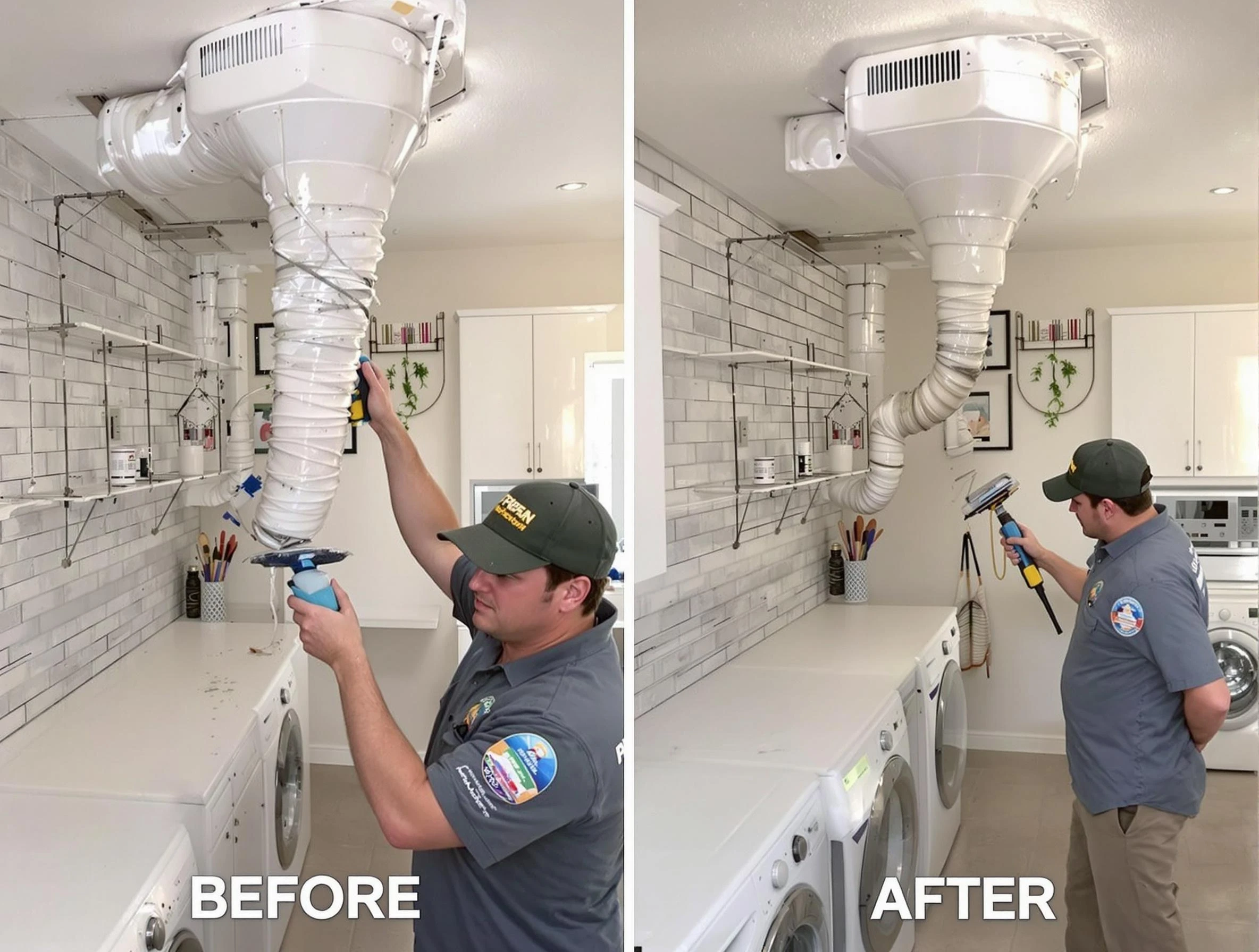 Professional dryer exhaust vent cleaning by Fredericksburg Dryer Vent Cleaning in Fredericksburg