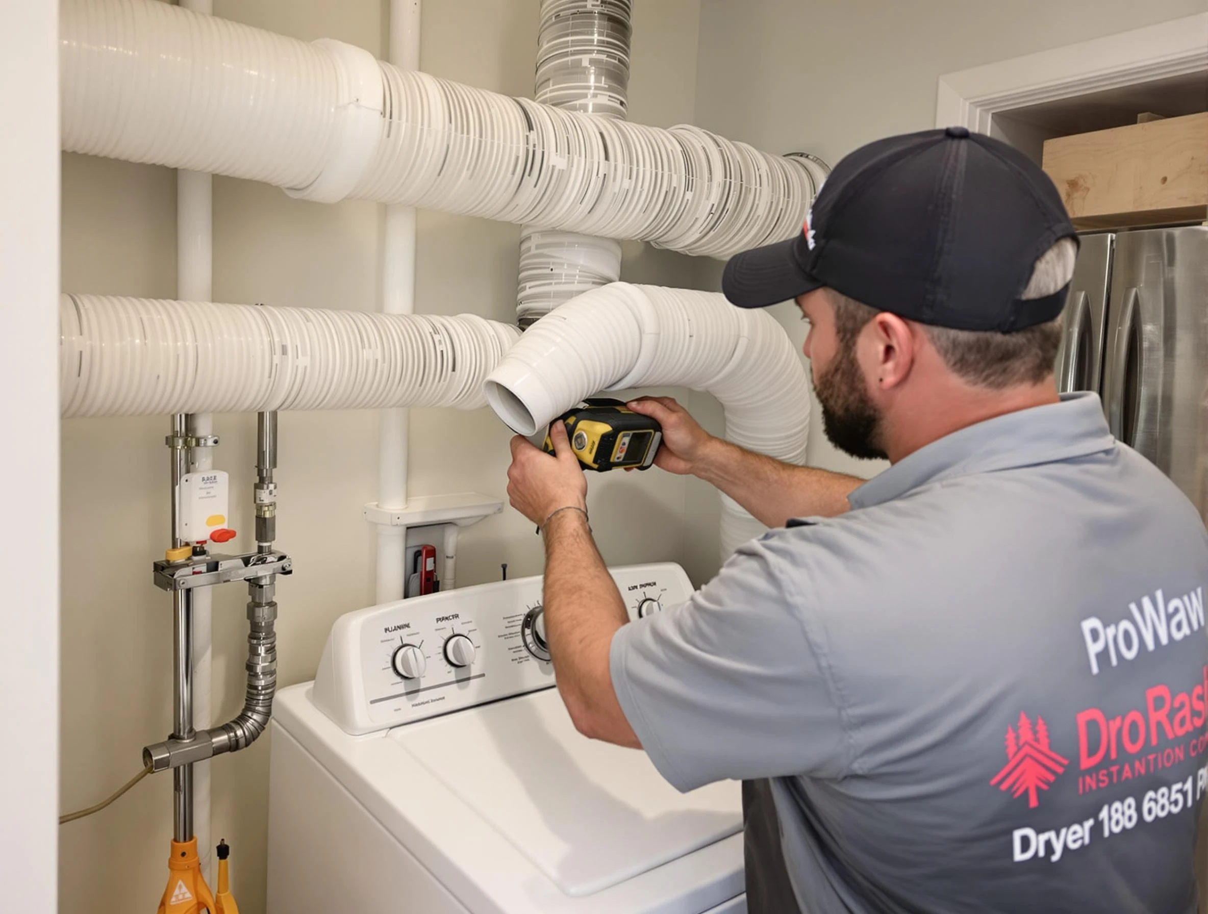 Professional dryer vent hose installation by Fredericksburg Dryer Vent Cleaning in Fredericksburg